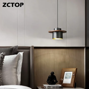 מלא נחושת קטן תליון מנורה מינימליסטי יוקרה סביב הכניסה חדר שינה חדר האוכל בר Luminaire נורדי LED אורות התלויה AC 110V