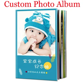 מנהג לנכש אלבום תמונות חתימה הספר לתינוק לגדול נסיעות הלימודים DIY אישיים אלבום תמונות אלבום למאהב המשפחה
