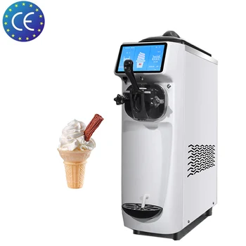 מסחרי אחד-טעם הגלידה מכונת באיכות גבוהה חכם שולחן העבודה רך מכונת גלידה