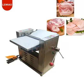 מסחרי בשר חזיר העור פילינג מכונה במפעל יצוא בשר חזיר העור חיתוך הסרת מכונת