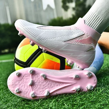 מסי איכות Futsal החלקה סיטונאי נעלי כדורגל נעלי כדורגל Sociaty Chuteira קאמפו סוליות אימונים נעלי ספורט נשים TF/AG