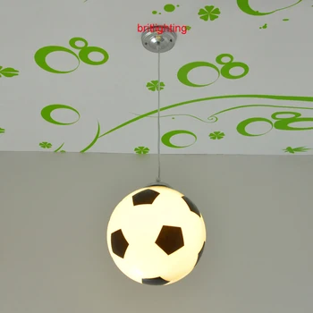 נורדי תליון מנורות כדורגל תאורה בחדר של הילד המודרני אורות תליון עבור חדר השינה תלוי תאורה כדורגל חדר האוכל