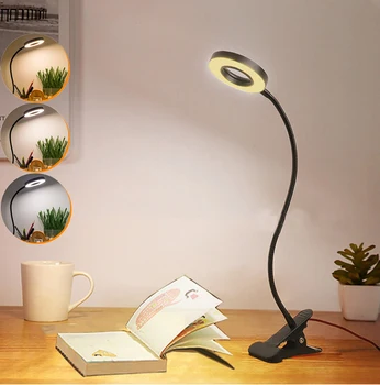 נייד LED מנורת שולחן נטענת באור קריאה עין להגן הספר USB אור מנורת הקריאה קליפ שולחן מנורת שולחן באיכות גבוהה