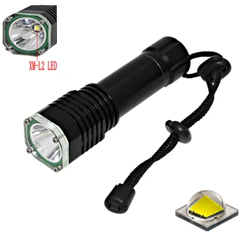 נייד Mini 2000Lumen XML-L2 LED מנורת פנס צלילה צלילה לפיד פנס עמיד למים צולל אור פלאש
