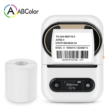 נייד Mini מדבקה למדפסת E210 אלחוטית Bluetooth תרמי תווית המדפסת דומה כמו Niimbot B21 DIY עצמית Adheisve תווית הקלטת