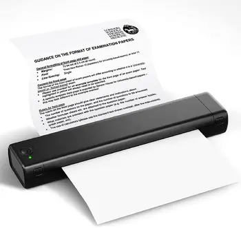 ניידת מדפסות אלחוטיות עבור נסיעות M08F A4Thermal מדפסת לשימוש המשרד הנייד, תמיכה 8.26