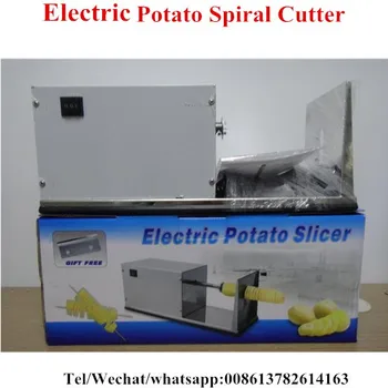 נירוסטה חשמלי תעשייתי תפוחי אדמה חותכים צ 'יפס מכונת חיתוך חשמלי צ' יפס מבצעה