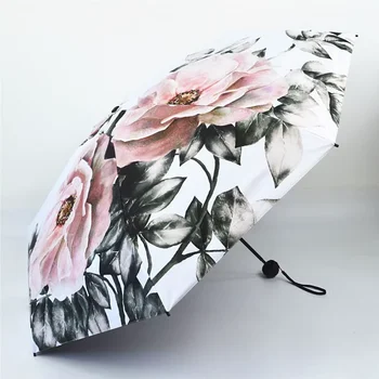 נשים מטריה השמשייה מגן מיני Uv יוקרה גשם מטריה ילדה קטנה, איכות אור אולטרה נשי אסתטי לואנדהusa. Kgm סול מטריות