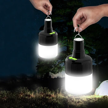 סופר מבריק נייד נורות LED קמפינג מנורה אור חירום חיצוני הלילה Maket תלויות מנורות נטענת USB Lanterna דיג