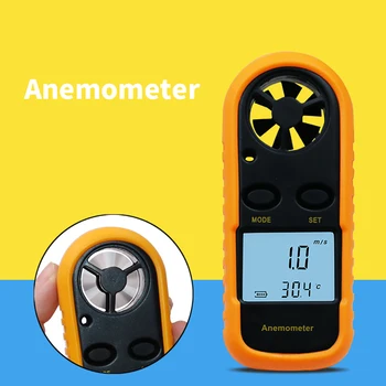 סופר תצוגה Anemometer 0-30m/s Mini LCD מהירות הרוח מדידת מהירות מד טמפרטורת מדידה עם תאורה אחורית הבוחן
