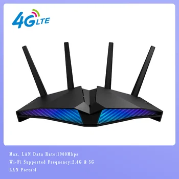 עבור ASUS RT-AX82U AX5400 Dual Band-LTE, WiFi 6 משחקים נתב 5400Mbps StreamingAcceleration רשת MU-MIMO, נייד להגביר