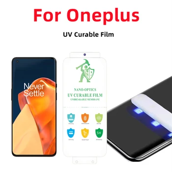 עבור Oneplus 9 Pro UV מגן מסך עבור Oneplus 10pro 1+9pro 8pro 7pro Oneplus ACE2 UV לריפוי סרט מגן HD ריפא את הסרט