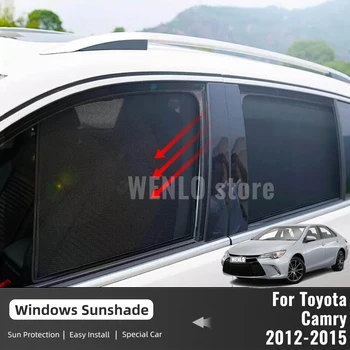 עבור טויוטה קאמרי XV50 Aurion 2012-2015 המכונית שמשיה מגנטי השמשה הקדמית מסגרת וילון צד אחורי חלון שמש גוונים מגן השמש