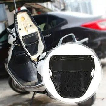 עור PU תיק רכיבה על אופניים אופנוע מושב שקית אחסון חשמלי חומר רכב שריטה קטנוע עמיד דלי שחור Antifou B6B8