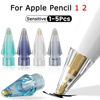 עיפרון טיפים עבור אפל העיפרון 1/2 החלפת צבעוניים עיפרון טיפים עט הציפורן לחפות iPencil עמיד שקט חילוף החוד
