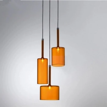 עיצוב מינימליסטי תליון זכוכית המנורה על מסעדה בר האוהבות 