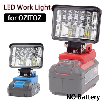 על OZITOZ/הארט 20V Li-ion סוללה נייד אלחוטי סדנת עבודה קמפינג אור LED עם יציאת USB עבור קמפינג ודיג