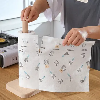 עצלן סמרטוט יבש ורטוב ניקיון המטבח המיוחד נייר מעובה (oil-free מגבת נייר