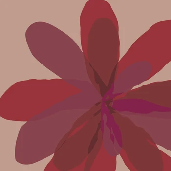 פרחים לקלף & מקל טפט קיר, אדום בורדו