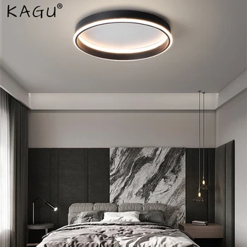 פשוט עגול השינה הוביל אורות התקרה מודרני עיצוב הבית Lampen נורדי הסלון מנורת תאורה מינימליסטי ההגירה חדר לימוד המנורה
