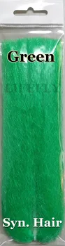 צבע ירוק / 10 חבילות שיער סינתטי, שיער סופר, לטוס קשירה, יג, לפתות עושה