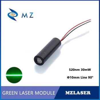 קו לייזר 520nm30mw ירוק 90degree לייזר תעשייתי מודול חיצוני בשימוש בלייזר