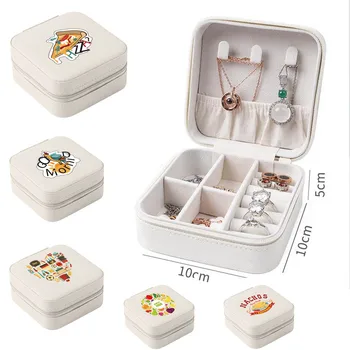 קופסת תכשיטים תכשיטים, טבעת, שרשרת עגילים תיבת אחסון מזון הדפסה תכשיטים ארגונית בבית מארגן קוסמטי תיק קוסמטי אחסון