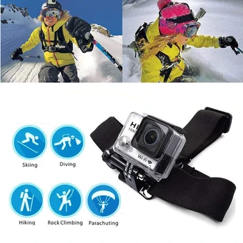 רצועת החזה רצועת ראש חגורת GoPro Hero 10 9 8 7 6 שחור Xiaomi יי 4K Sjcam Sj4000 Insta360 פעולה אביזרים למצלמה הר
