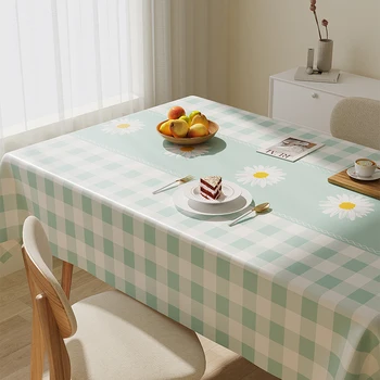 שולחן בד עמיד למים ושמן עמיד שולחן מלבני הבד תה שולחן PVC בד השולחן