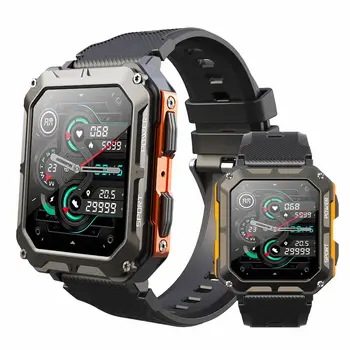 שעון חכם גברים ספורט Smartwatch IP68 C20Pro עמיד למים Bluetooth לקרוא 35 ימים המתנה 123 ספורט מצבי 1.83 Inch HD חלוקי נחל