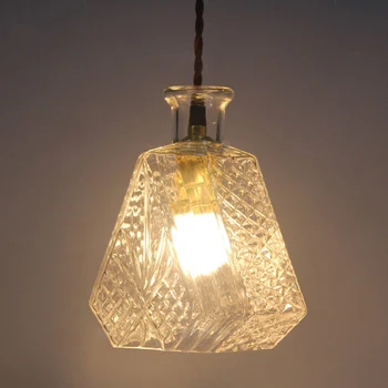 תליון זכוכית אור דקו נורדי Led תליית מנורה גופי חדר שינה מודרני השעיה תאורה