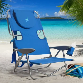 תרמיל פלדה החוף הכיסא - BlueOutdoor נייד מתקפל כיסא קמפינג מתקפל כיסא דייג הכיסא
